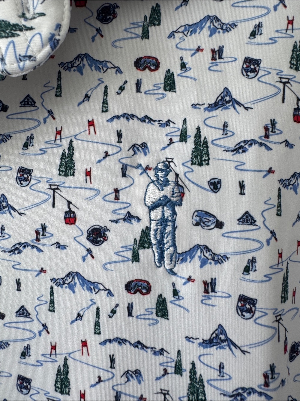 Peter Millar Summer Comfort XXL Performance Polo - Crosby Club - Ski Print - Picture 3 of 8